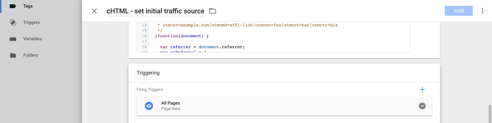 initialsource gtm stap 5a