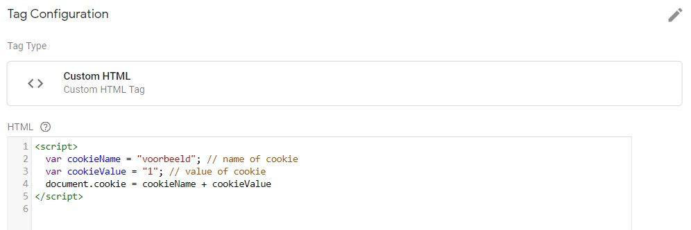 Cookie script - Google Tag Manager